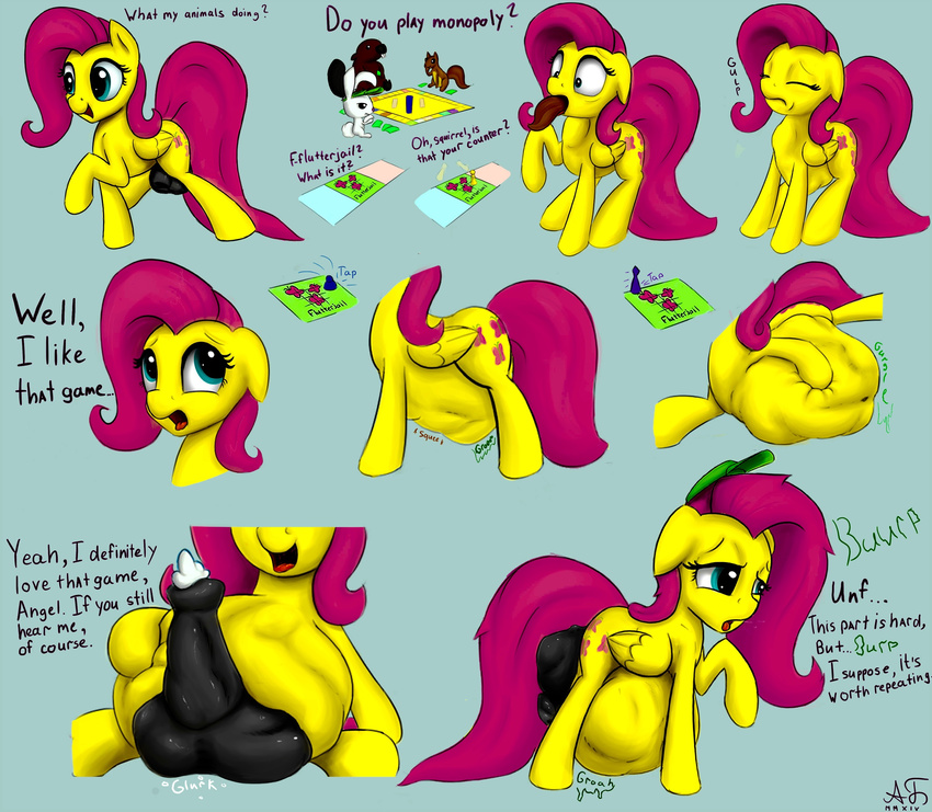 augustbebel comic fluttershy_(mlp) friendship_is_magic my_little_pony vore