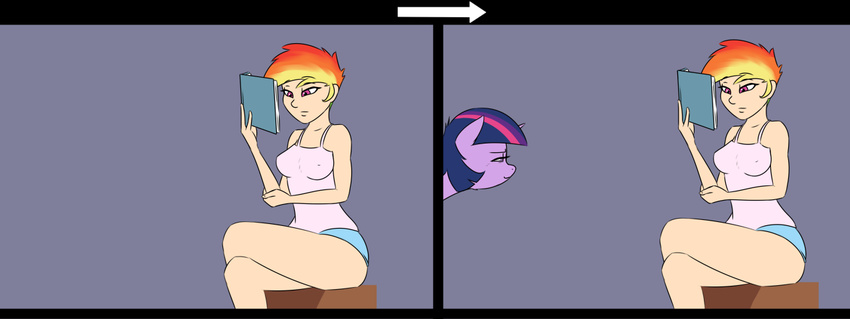 2015 captainpudgemuffin equine female feral friendship_is_magic horn human humanized mammal my_little_pony rainbow_dash_(mlp) twilight_sparkle_(mlp) unicorn