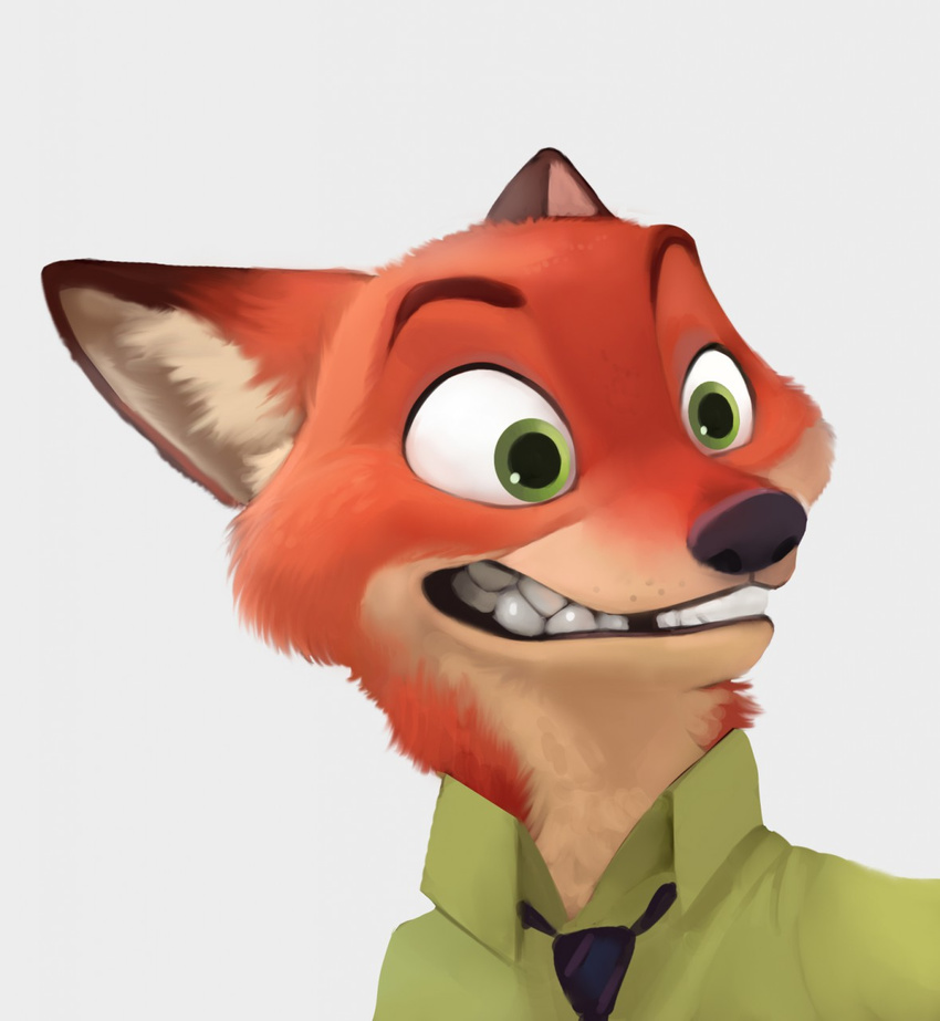 anthro canine character_from_animated_feature_film fox imalou male mammal nick_wilde zootopia