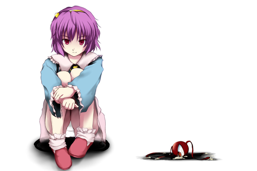 bad_id bad_pixiv_id beegle eyes komeiji_satori panties pantyshot pantyshot_(sitting) purple_eyes purple_hair short_hair sitting solo touhou underwear