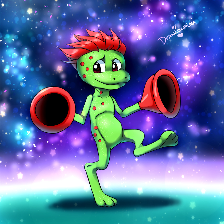 alien cosmo cosmo's_cosmic_adventure drawloverlala hair looking_at_viewer red_hair solo space
