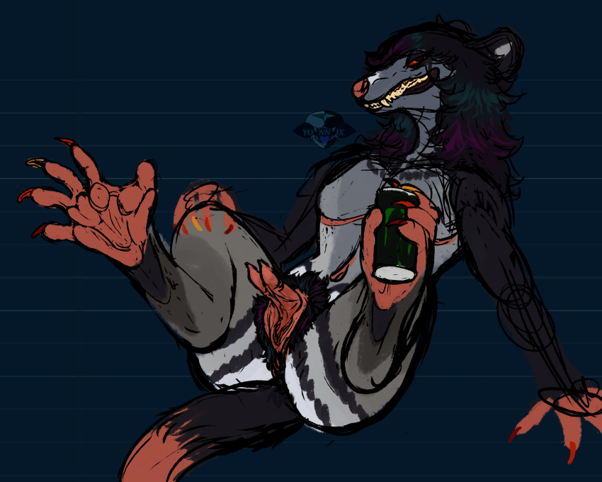 2_clitoral_hoods 2_clitorises 5:4 american_opossum anatomically_correct anatomically_correct_feet anatomically_correct_genitalia anatomically_correct_vulva animal_genitalia animal_vulva chest_scar claws clitoris colored_fingernails colored_nails colored_toenails feet fingernails foot_fetish foot_focus genitals hi_res holding_object holding_object_with_feet mammal marsupial marsupial_genitalia marsupial_vulva mastectomy_scar multi_clitoris multi_genitalia nails nonbinary_(lore) painted_claws pouch_(anatomy) raspen_roadkill_(yonnixart) scar spread_legs spreading toe_claws toenails toes trans_(lore) trans_man_(lore) transition vulva yonnixart