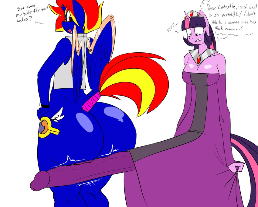 anthro big_butt breasts butt couple cutie_mark denizen1414 dickgirl equine female friendship_is_magic girly horn horse huge_butt hyper hyper_butt hyper_penis intersex male mammal my_little_pony penis princess prodigy_skyfire royalty small_breasts twilight_sparkle_(mlp) winged_unicorn wings yamisonic
