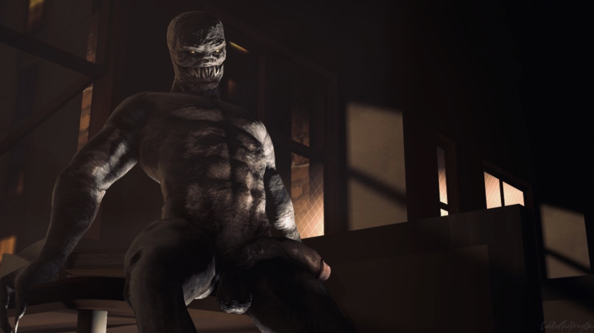 3d_(artwork) balls big_penis capcom cuddlesthedrag0n dark demon digital_media_(artwork) humanoid male menacing monster muscular muscular_male not_furry penis regenerator resident_evil scary solo source_filmmaker spooky video_games