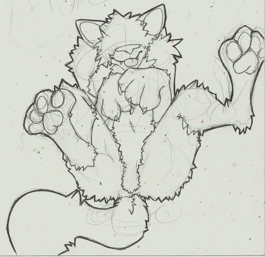 afrosoldier303 canine drawing feet female fuzzy lying mammal on_back pads paws plain_background sketch solo spread_legs spreading tongue tongue_out were werewolf white_background wolf