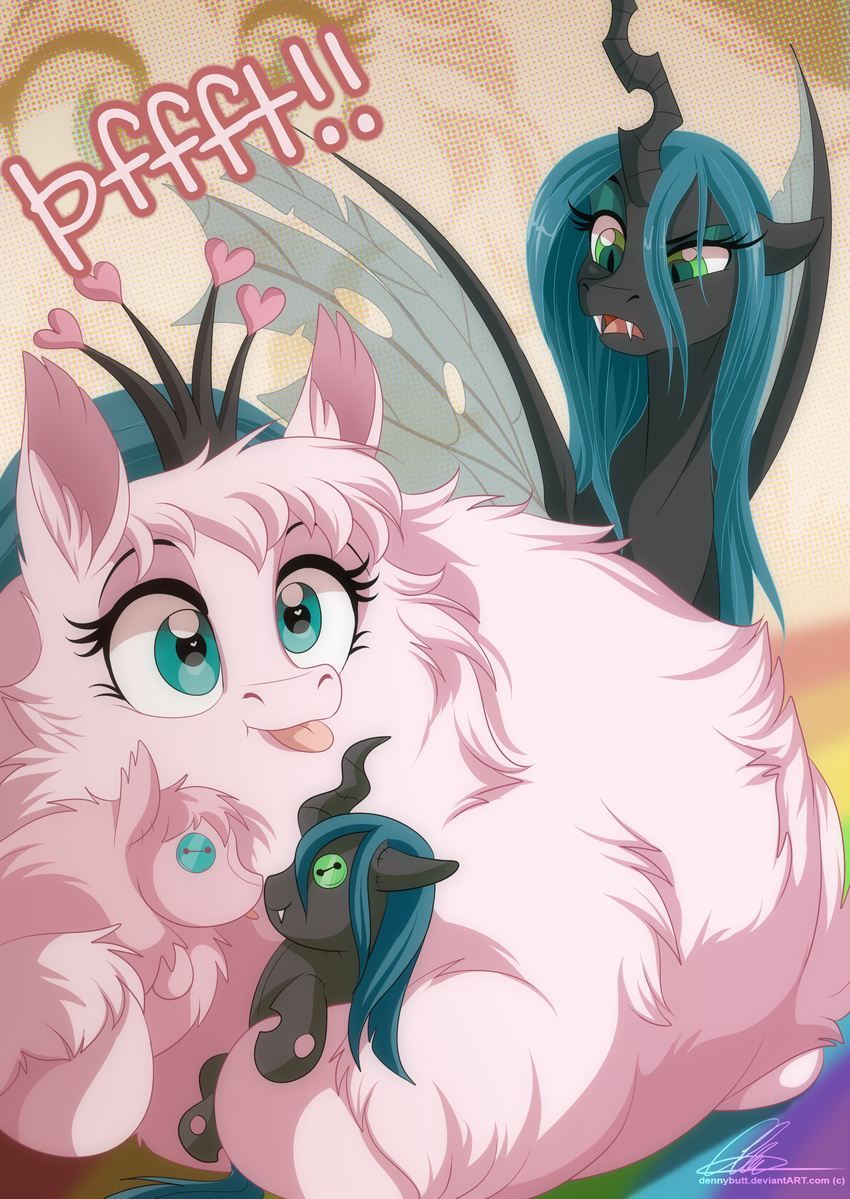 2015 changeling cute dennybutt equine fan_character female feral fluffle_puff friendship_is_magic horse mammal my_little_pony pony queen_chrysalis_(mlp)