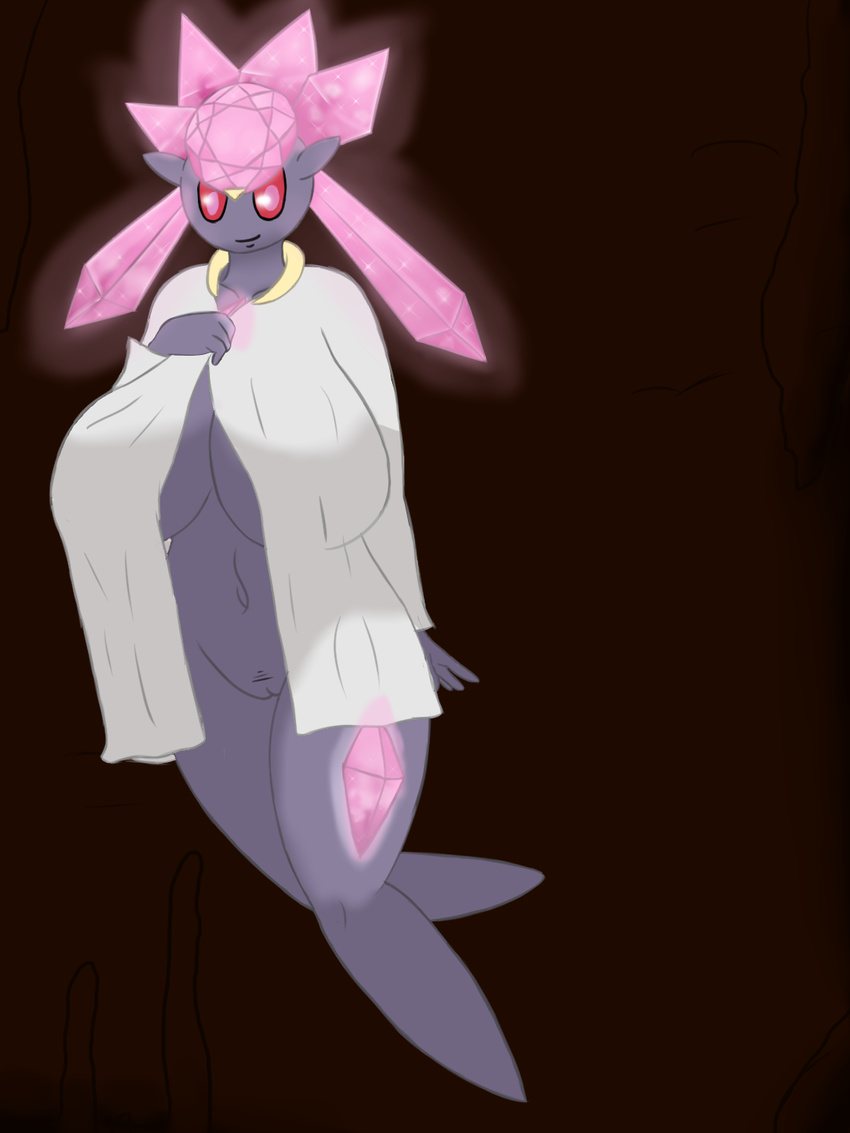 anthro breasts cave clothing deadpliss diamond diancie female invalid_tag legendary_pok&eacute;mon nintendo pok&eacute;mon pok&eacute;morph pussy video_games