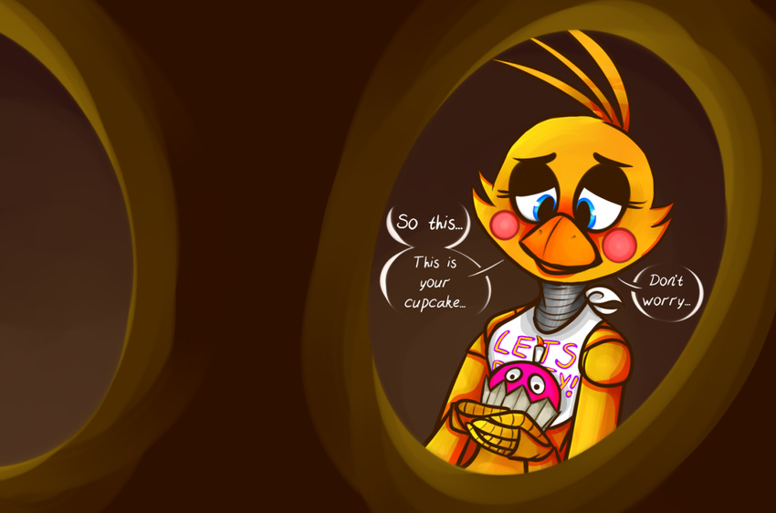 animatronic avian bird chica_(fnaf) chicken cupcake_(fnaf) female five_nights_at_freddy's five_nights_at_freddy's_2 machine mammal mechanical robot toy-bonnie toy_chica_(fnaf) video_games