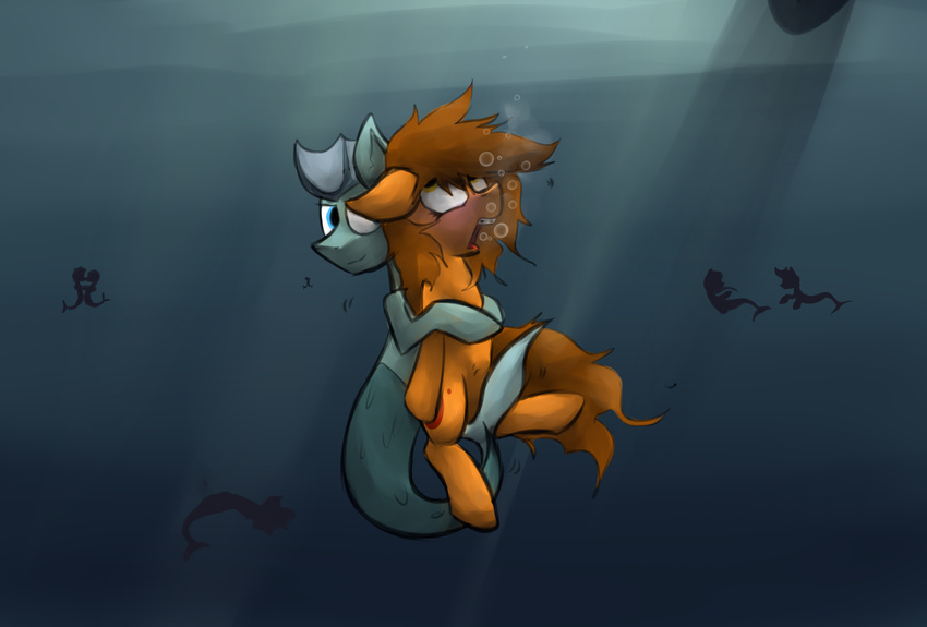 drowning equine female fish forced horse male male/female mammal marine marsminer my_little_pony pony rape seahorse underwater venus_spring water