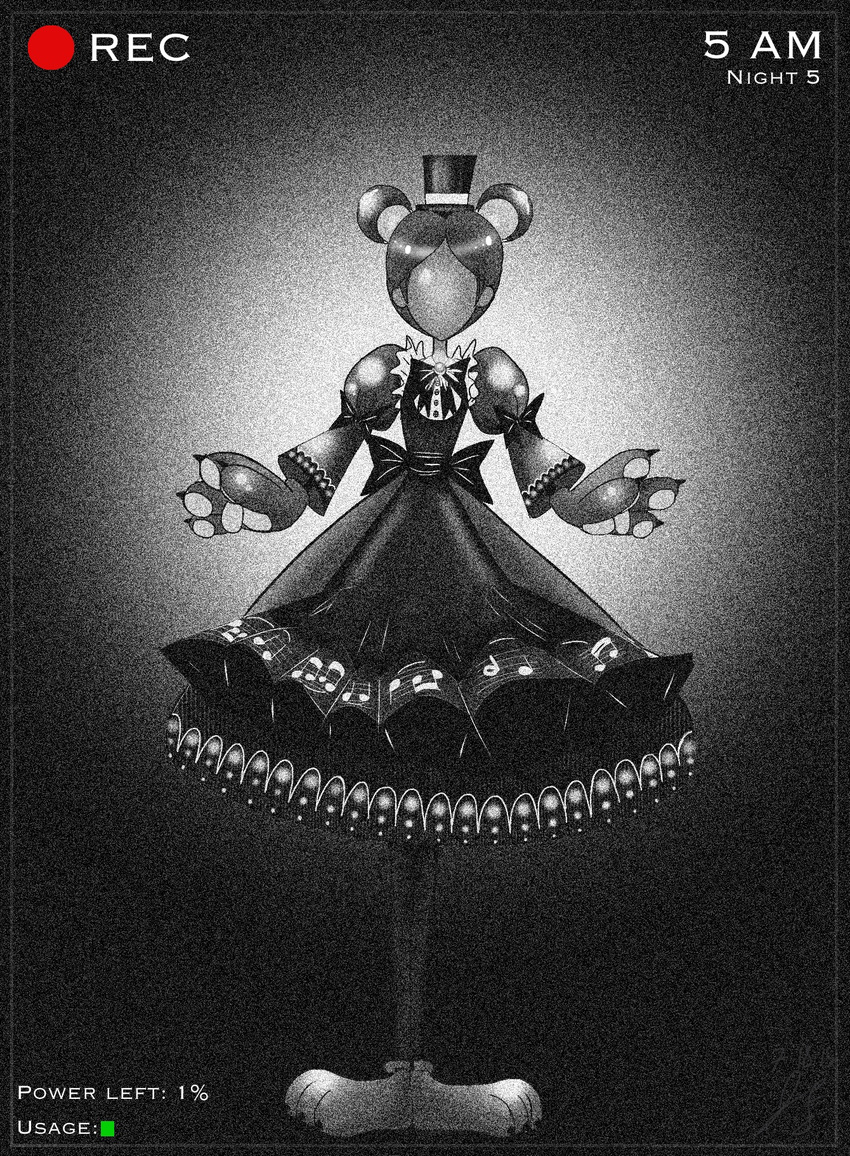 bear bow camera claws clothing design dress feet female five_nights_at_freddy's freddy freddy_fazbear invalid_tag j.f lolita_ mammal paws recording ribbons video_games what