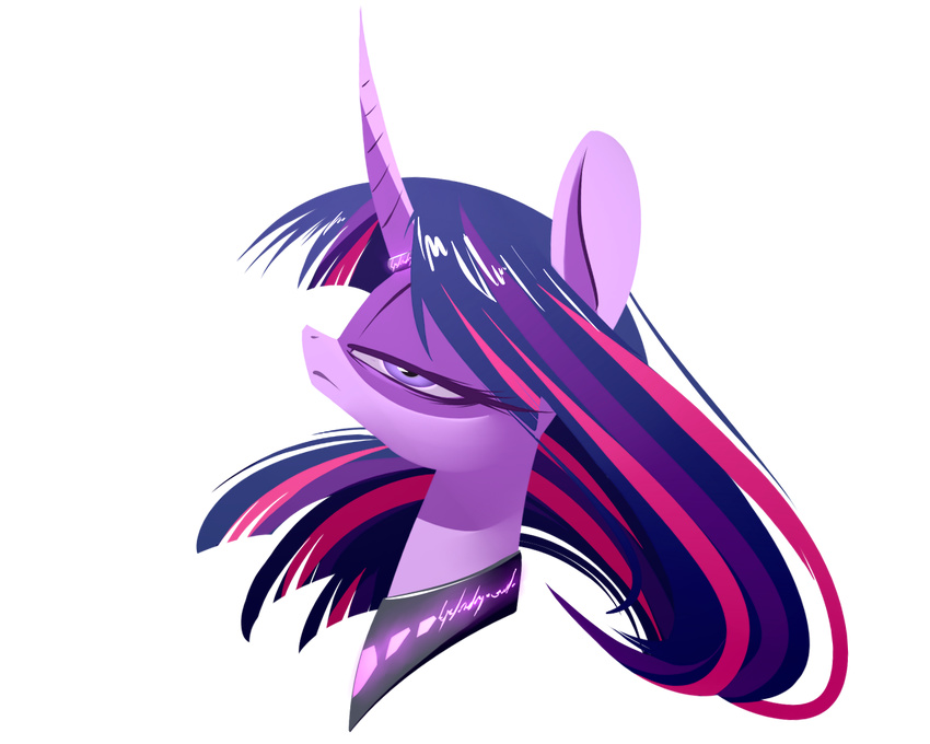 2015 alpha_channel equine female friendship_is_magic glowing horn looking_at_viewer mammal my_little_pony necklace portrait ring simple_background solo transparent_background twilight_sparkle_(mlp) underpable winged_unicorn wings