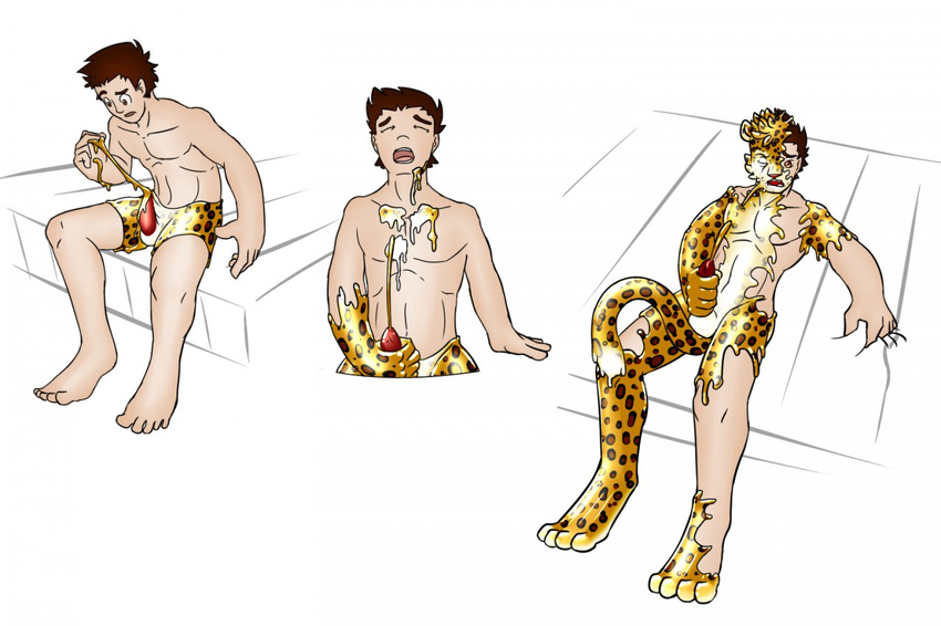 feline leopard male mammal masturbation rei98 rubber slime solo transformation