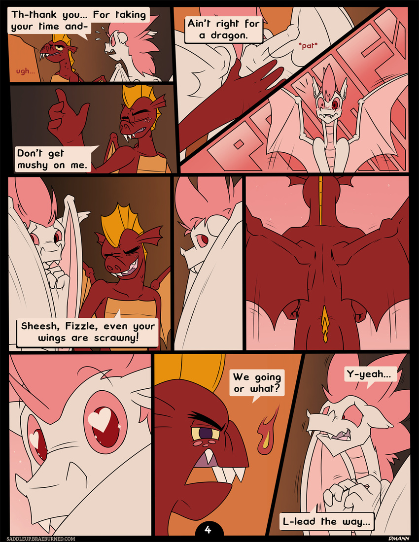 anthro comic dialogue dmann892 dragon fizzle_(mlp) friendship_is_magic garble_(mlp) male my_little_pony