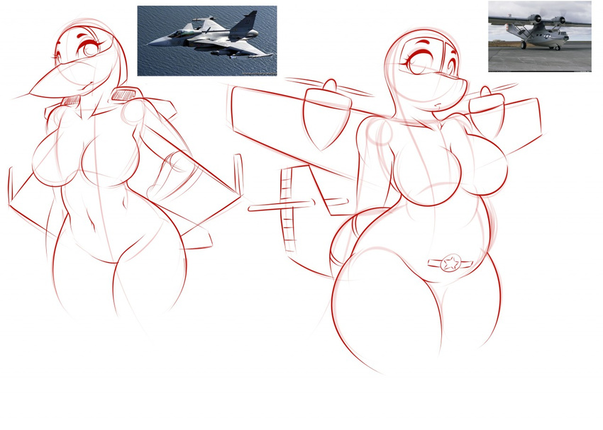 aircraft airplane anthro anthrofied jet kloudmutt living_aircraft living_machine machine propeller sketch