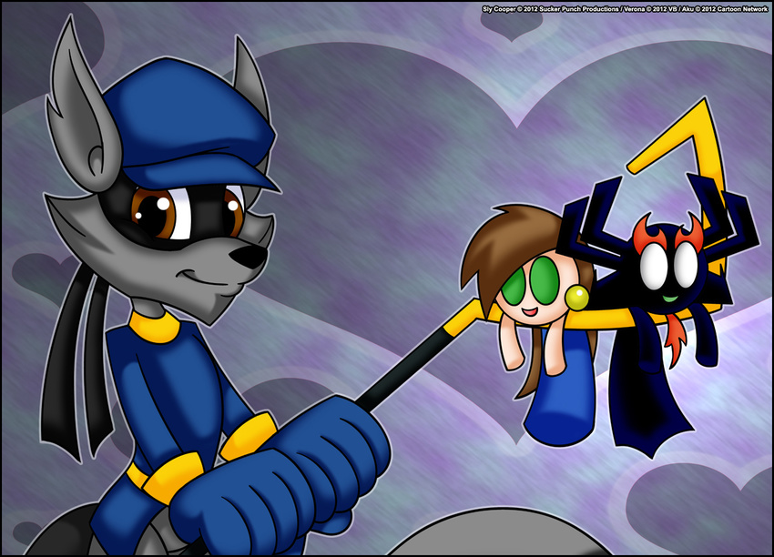 &lt;3 aku anthro cane chibi cooper cute jack looking_at_viewer male mammal plushie raccoon samurai shapeshifter sly_cooper sly_cooper_(series) solo stealing thief verona verona7881