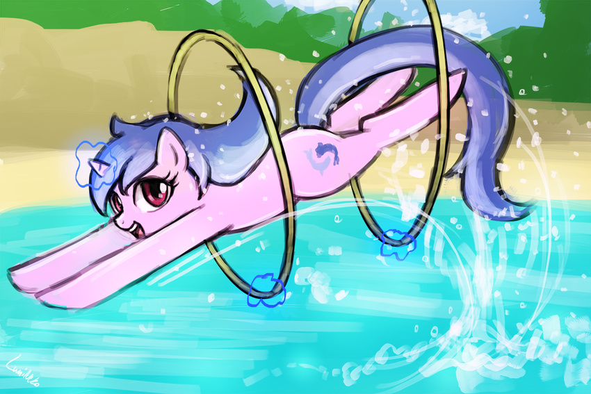 30minchallenge equine female horn horse lumineko mammal my_little_pony pony sea_swirl talent unicorn