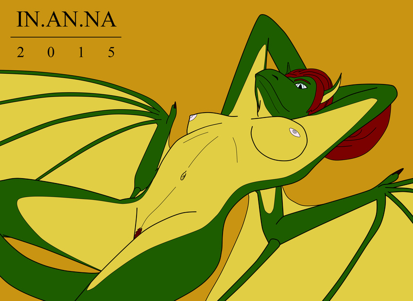 anthro breasts color digital_media_(artwork) draco_reptilian dragon eloah elohim female inannaeloah invalid_tag manasgael nipples nude pubes scalie solo western_dragon