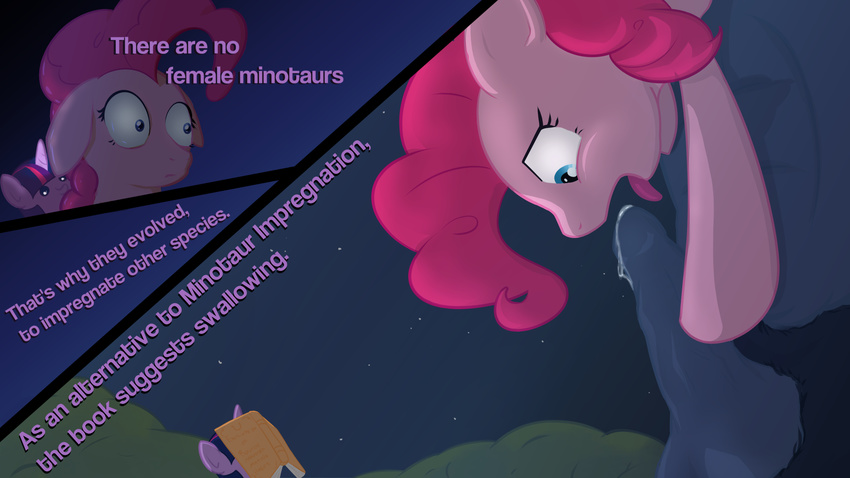 bovine earth_pony equine female friendship_is_magic hair horse iron_will_(mlp) male male/female mammal minotaur my_little_pony myfriendsmustntknow penis pink_hair pinkie_pie_(mlp) pony precum restrained twilight_sparkle_(mlp)