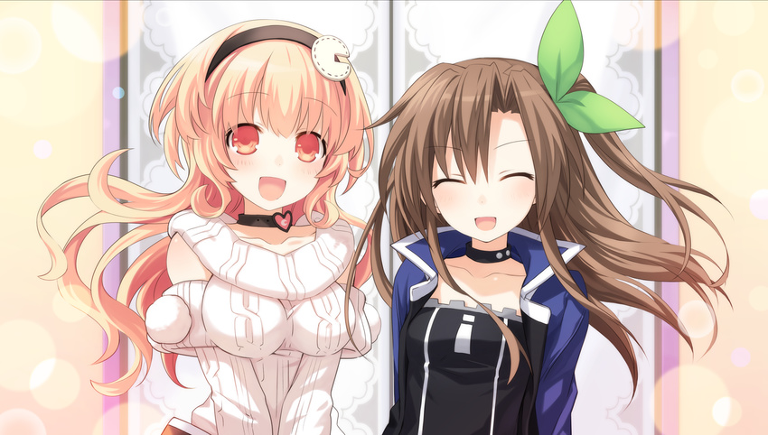 2girls choujigen_game_neptune compa game_cg if_(choujigen_game_neptune) multiple_girls neptune_(choujigen_game_neptune) neptune_(series) spoilers