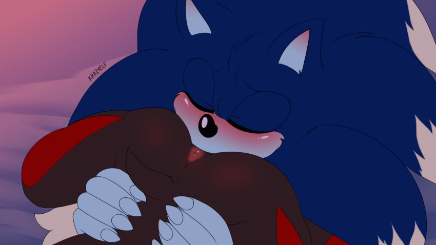 animated anthro anthro_on_anthro ball_suck duo eulipotyphlan fellatio hedgehog krazyelf male male/male mammal oral penile sega sex shadow_the_hedgehog sonic_the_hedgehog_(series) sonic_the_werehog sonic_unleashed sucking were wereeulipotyphlan werehog