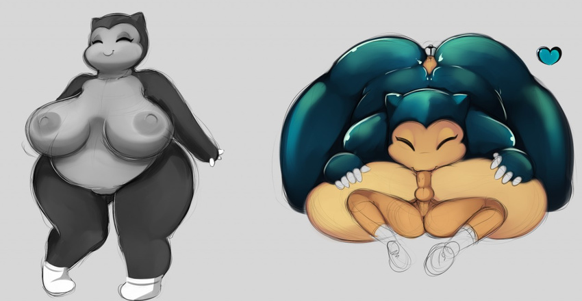 angelbreed anthro big_breasts breasts fellatio female human interspecies male mammal nintendo oral overweight pok&eacute;mon pok&eacute;philia sex size_difference smaller_male snorlax titfuck video_games