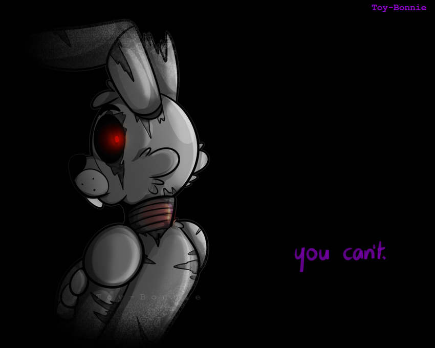 animatronic five_nights_at_freddy's five_nights_at_freddy's_3 glowing glowing_eyes lagomorph machine male mammal rabbit red_eyes robot springtrap_(fnaf) toy-bonnie video_games