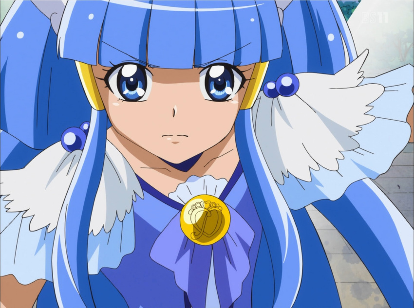 blue_eyes blue_hair cure_beauty highres long_hair precure screencap smile_precure!