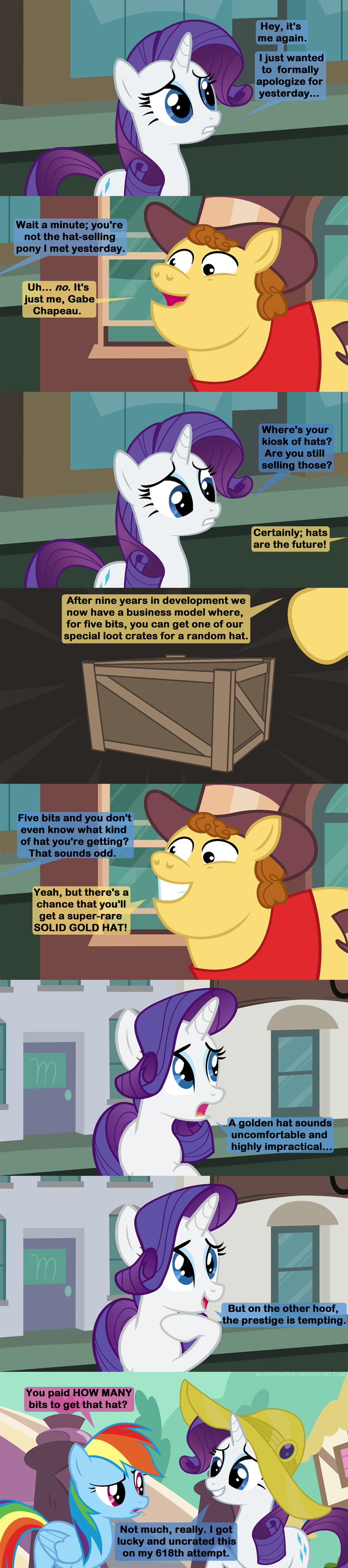 2015 beavernator comic dialogue earth_pony english_text equine fan_character female feral friendship_is_magic gabe_newell horn horse male mammal my_little_pony pegasus pony rainbow_dash_(mlp) text unicorn valve wings