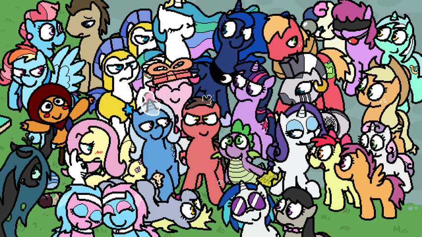 applejack_(mlp) doctor_whooves_(mlp) fluttershy_(mlp) friendship_is_magic lyra_heartstrings_(mlp) my_little_pony nintendo octavia_(mlp) pinkie_pie_(mlp) pokehidden princess_celestia_(mlp) princess_luna_(mlp) queen_chrysalis_(mlp) rainbow_dash_(mlp) rarity_(mlp) scootaloo_(mlp) sweetie_belle_(mlp) the_legend_of_zelda trixie_(mlp) twilight_sparkle_(mlp) video_games vinyl_scratch_(mlp) zecora_(mlp)