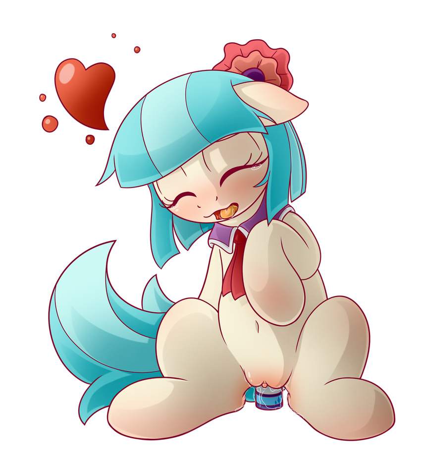 &lt;3 2015 alpha_channel blue_hair blush clitoris coco_pommel_(mlp) dildo dildo_sitting drooling earth_pony english_text equine eyes_closed female feral friendship_is_magic hair horse insertion mammal masturbation multicolored_hair my_little_pony open_mouth orgasm penetration pony pussy pussy_juice saliva scarf sex_toy simple_background solo symbiank text tongue tongue_out transparent_background two_tone_hair vaginal vaginal_insertion vaginal_penetration