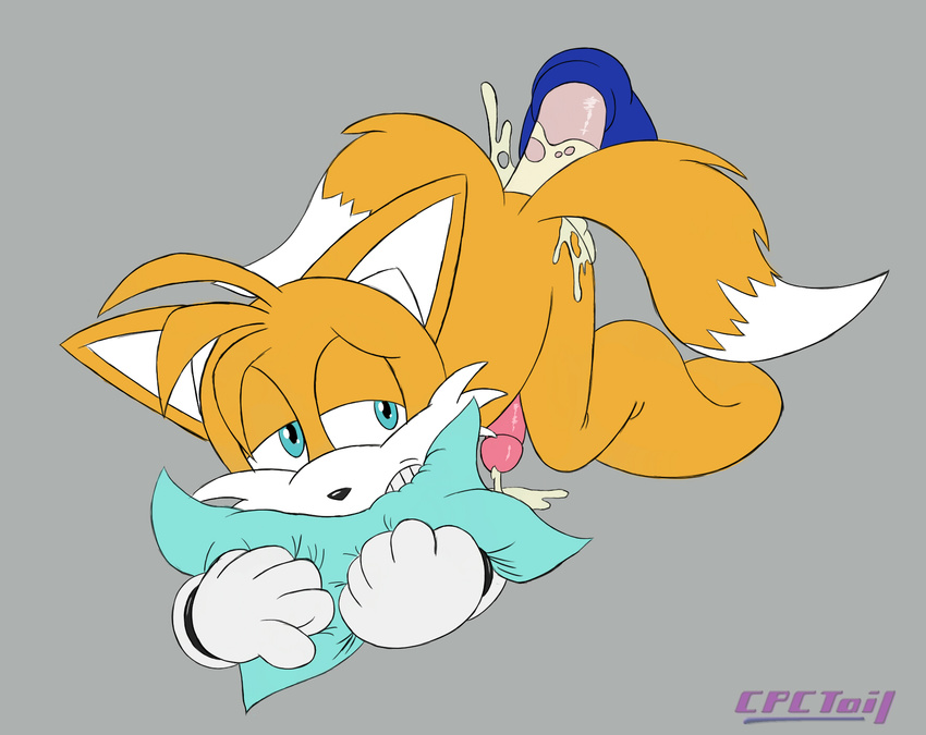 canine cpctail cub cum fox male male/male mammal miles_prower penis pillow sonic_(series) young