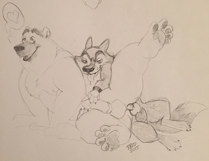 abs agent_classified anthro anthrofied arctic_wolf balls bear canine celestial corporal_the_polar_bear dreamworks duo fur grey_fur madagascar male male/male mammal muscular north_wind pecs penis polar_bear the_penguins_of_madagascar wolf