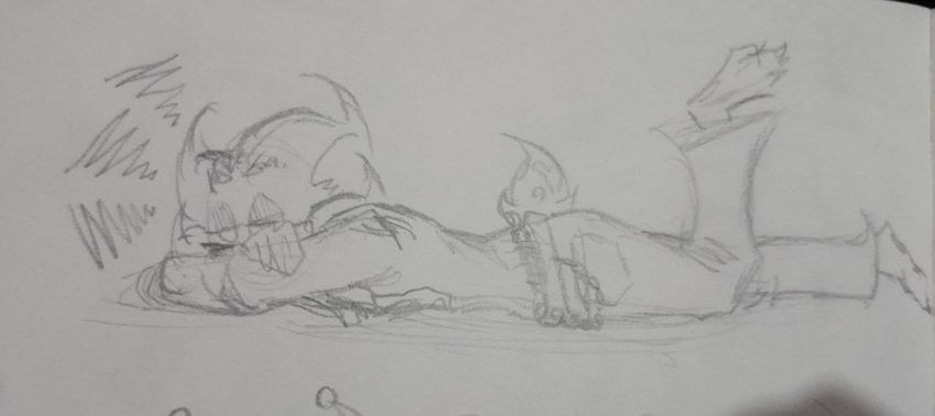 ambiguous_gender anthro bluddly bluddly_(character) canid canine fox hi_res mammal on_ground sketch solo tail