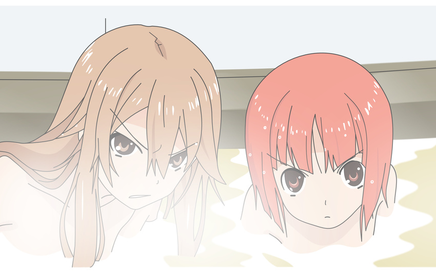 akai_ringo bath ookami-san_to_shichinin_no_nakama-tachi ookami_ryouko vector