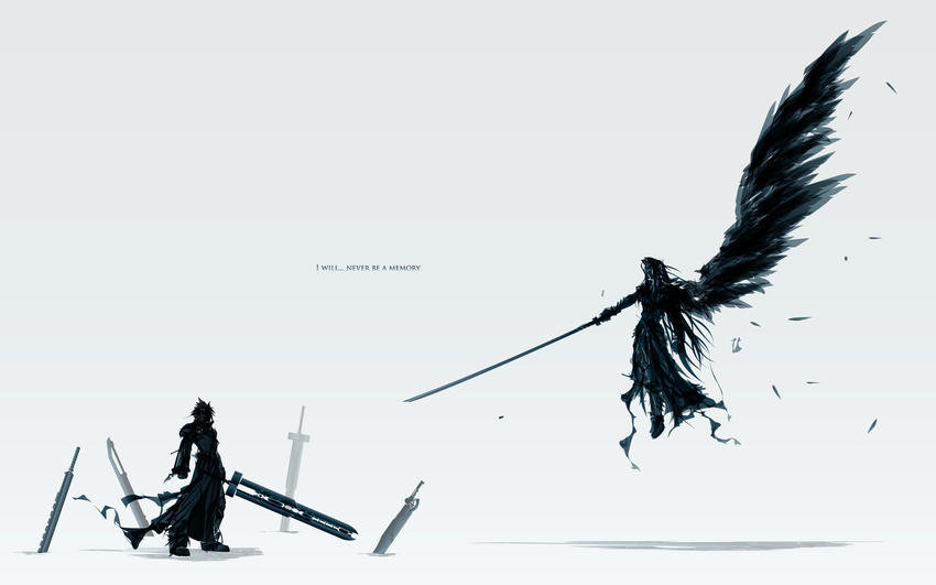 cloud_strife final_fantasy final_fantasy_vii final_fantasy_vii_advent_children sephiroth