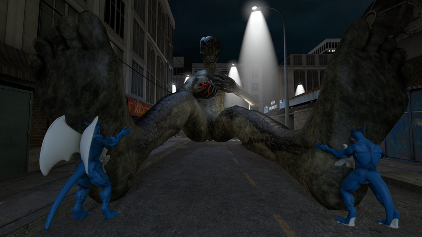 2015 3d 5_toes anthro anthrofied argonian big_breasts big_feet breasts cgi charmeleon claws cum cum_on_feet digimon digital_media_(artwork) domination duo exveemon feet_up female female_domination flamedramon foot_fetish footjob fox_whisper85 giant grinding humanoid_feet humping larger_female lying male nintendo nipples open_mouth orgasm penis pok&eacute;mon pok&eacute;morph pussy scalie sex size_difference source_filmmaker the_elder_scrolls toes video_games
