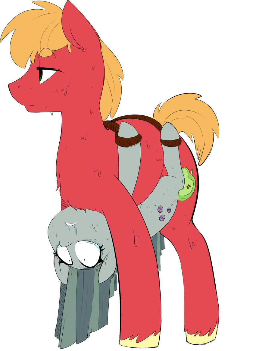 2015 alpha_channel belly_riding big_macintosh_(mlp) bound colored cum cutie_mark duo earth_pony edit equine excessive_cum female feral feral_on_feral friendship_is_magic hair half-closed_eyes hi_res horse leaking male male/female mammal marble_pie_(mlp) mcsweezy my_little_pony pony restrained rope sex simple_background size_difference sweat tears transparent_background upside_down