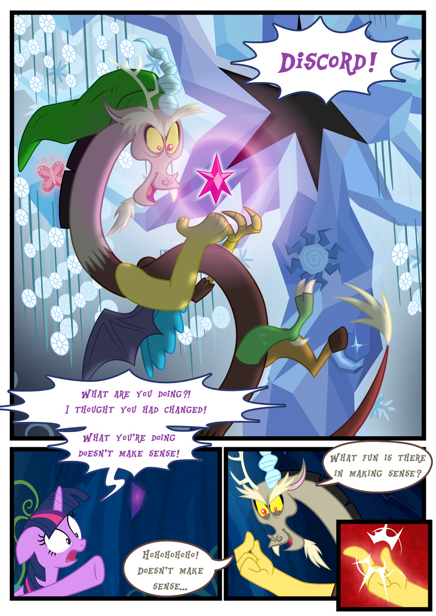 2014 comic dialogue discord_(mlp) draconequus elements_of_harmony english_text equine female friendship_is_magic gem horn luke262 male mammal my_little_pony text twilight_sparkle_(mlp) winged_unicorn wings