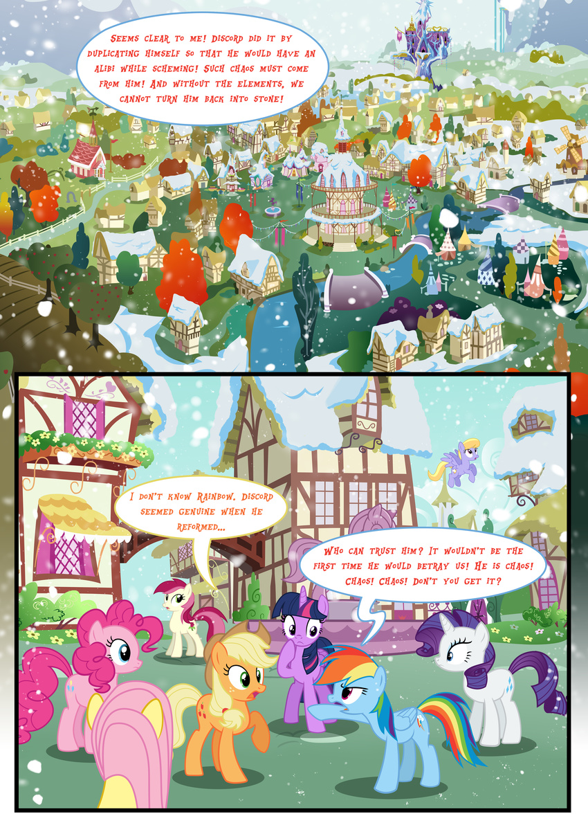 2015 applejack_(mlp) cloud_kicker_(mlp) comic cutie_mark dialogue english_text equine female fluttershy_(mlp) flying friendship_is_magic horn horse luke262 mammal my_little_pony pegasus pinkie_pie_(mlp) pony rainbow_dash_(mlp) rarity_(mlp) rose_(mlp) snow snowing text twilight_sparkle_(mlp) unicorn winged_unicorn wings