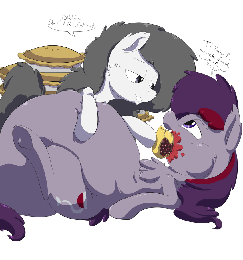 anonopony belly big_belly chubby cutie_mark equine fan_character female food horse male mammal my_little_pony pegasus pony suffering uber_fat wings