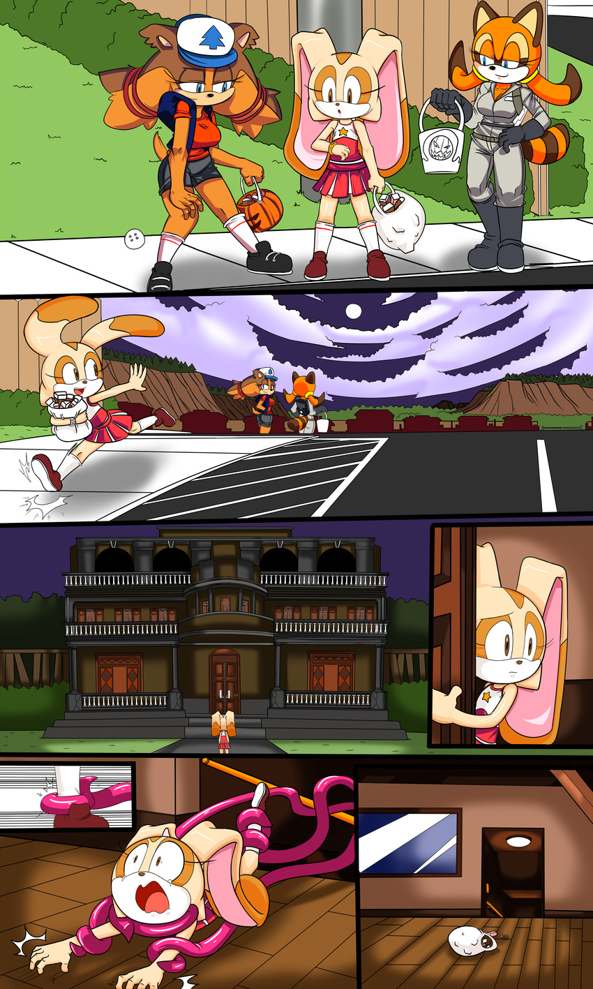 cream_the_rabbit dreamcastzx1 gravity_falls marine_the_raccoon sonic_(series) sonic_boom sticks_the_jungle_badger