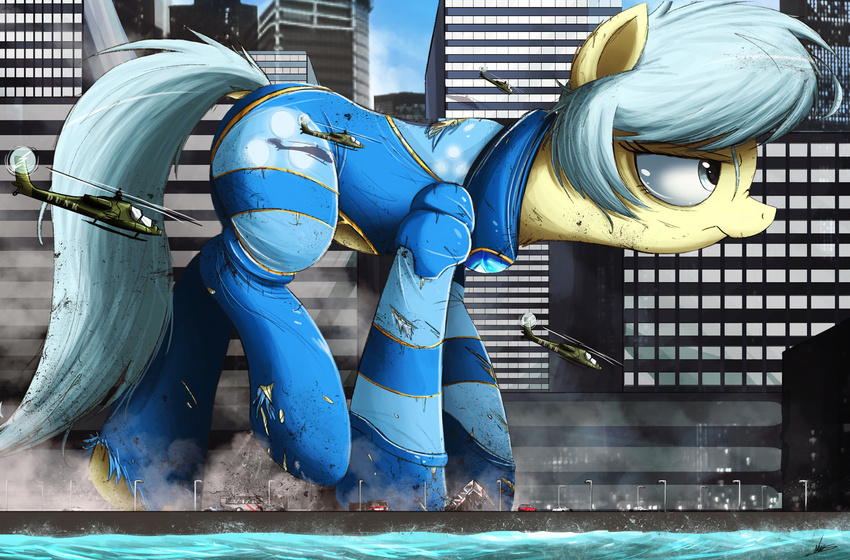 2015 aircraft city equine fan_character female giant helicopter horse macro mammal my_little_pony ncmares pony
