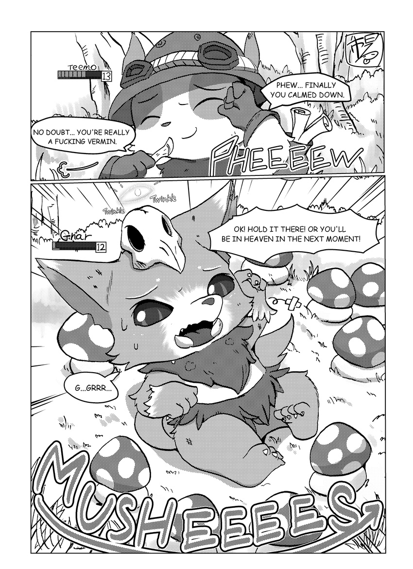 gnar league_of_legends male teemo unknown_artist video_games