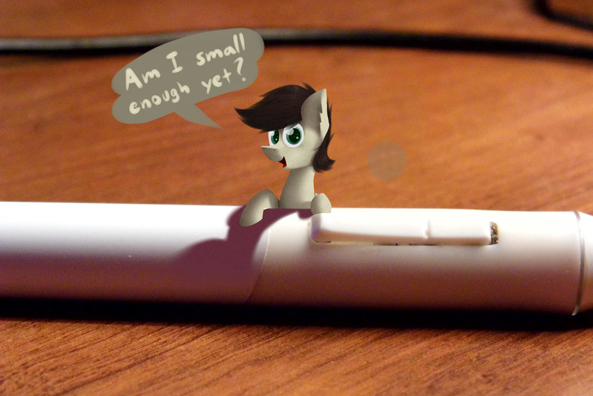 dialogue edit hair marsminer micro miniature my_little_pony photo_manipulation pone_keith solo tiny