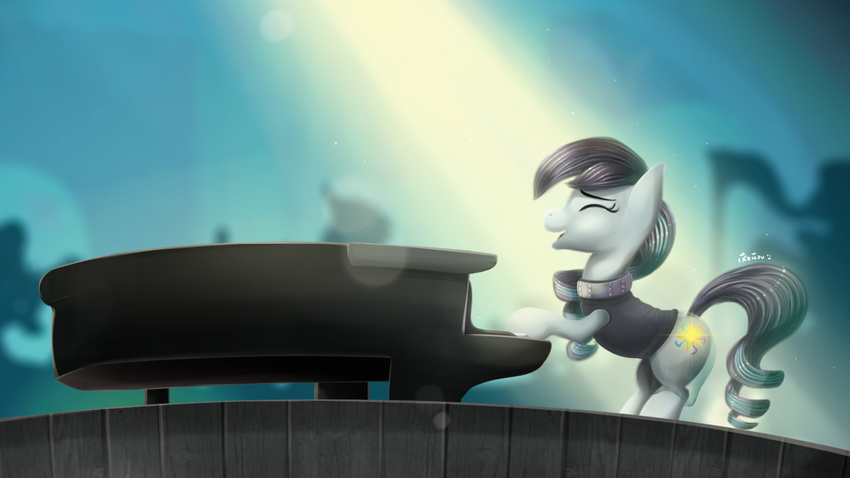 blackligerth brony earth_pony equine female friendship_is_magic horse invalid_tag mammal music my_little_pony painting pony rara_(mlp)