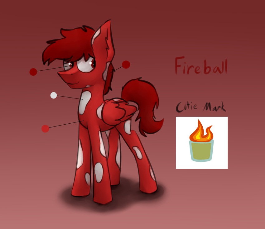 fireball male marsminer model_sheet my_little_pony solo