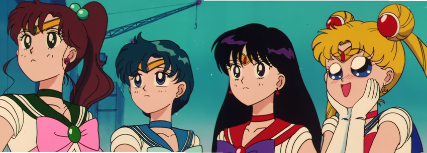 bishoujo_senshi_sailor_moon highres hino_rei inner_senshi kino_makoto mizuno_ami multiple_girls sailor_jupiter sailor_mars sailor_mercury sailor_moon sailor_senshi screencap tsukino_usagi