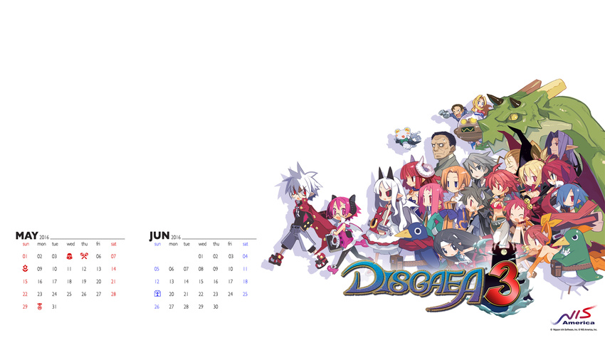 6+boys 6+girls ^_^ adell_(disgaea) ahoge animal aramis_(disgaea) beads belt bird black_sclera blonde_hair blue_eyes book boots breasts broken broken_chain calendar_(medium) chain closed_eyes company_connection company_name copyright_name crossed_arms disgaea dragon dragon_(disgaea) everyone expressionless female_angel_(disgaea) finger_to_mouth floating flying formal gig_(soul_cradle) glasses gordon_(disgaea) green_eyes grey_hair hair_beads hair_ornament hanako_(disgaea) hands_in_pockets harada_takehito hayarigami headgear highres horns jacket jennifer_(disgaea) june kurtis_(disgaea) la_pucelle logo long_hair makai_senki_disgaea makai_senki_disgaea_2 makai_senki_disgaea_3 mao_(disgaea) maou_prier marjoly marl_kingdom may medium_breasts mid-boss_(disgaea) monster multiple_boys multiple_girls nekomata_(disgaea) nippon_ichi official_art open_mouth orange_hair original pants penguin phantom_brave phantom_kingdom pink_hair pleinair pocket pram prier prinny prinny_(series) prinny_~ore_ga_shujinkou_de_iinsuka?~ pun raspberyl red_eyes red_hair revya_(female) rhapsody rozalin scarf shadow short_hair shorts sideboob silver_hair simple_background smile souichirou_kogure soul_cradle spiked_hair star_wars suit sweatdrop taro_(disgaea) thursday_(disgaea) tink_(disgaea) ufo very_long_hair walking wallpaper white_background white_hair widescreen wrinkles wrist_cuffs yellow_sclera yukimaru zetta_(phantom_kingdom)