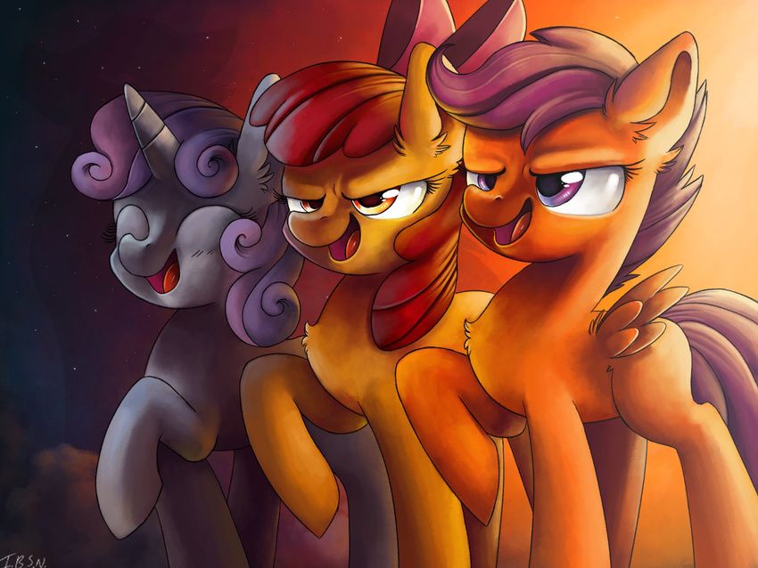 apple_bloom_(mlp) cub earth_pony equine eyes_closed female friendship_is_magic group hair hi_res horn horse ibsn mammal my_little_pony pegasus pony scootaloo_(mlp) sweetie_belle_(mlp) unicorn wings young