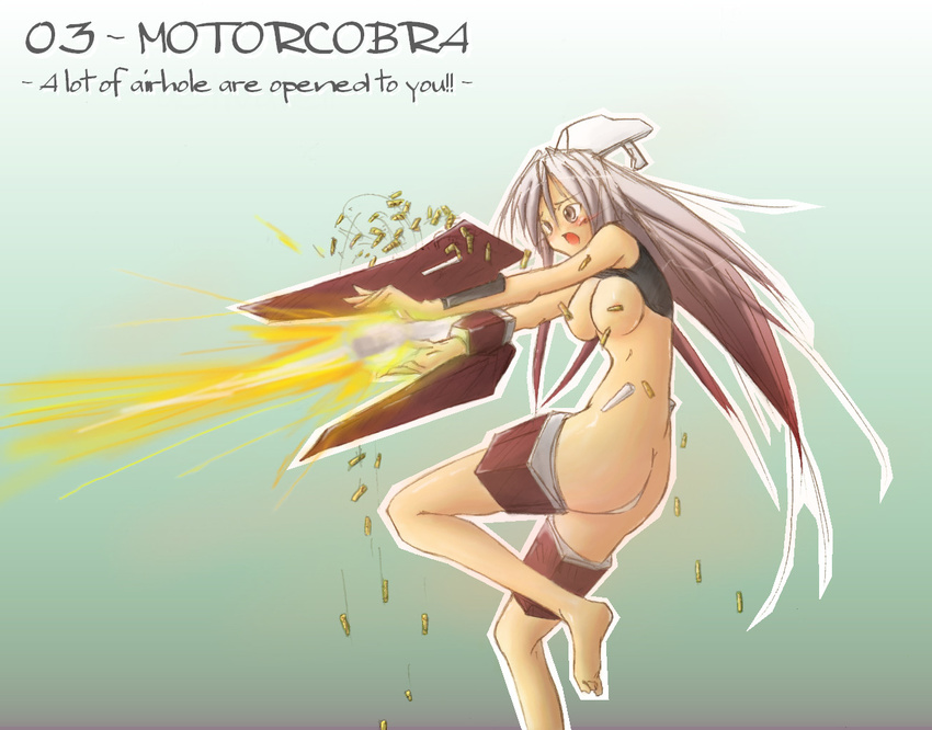 armored_core armored_core:_for_answer breasts female firing from_software girl mecha_musume motorcobra shooting